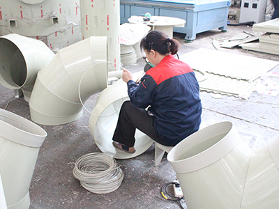 泛普PP風管彎頭焊接圖