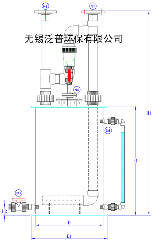 堿液中和式酸霧吸收器結構圖
