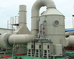 frp玻璃鋼風機用於電子廠酸排氣圖