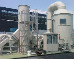 frp玻璃鋼風機噴塗廠使用圖