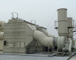 PCB線路板廠使用frp玻璃鋼風機圖