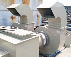 泛普化工廠用pp風機圖