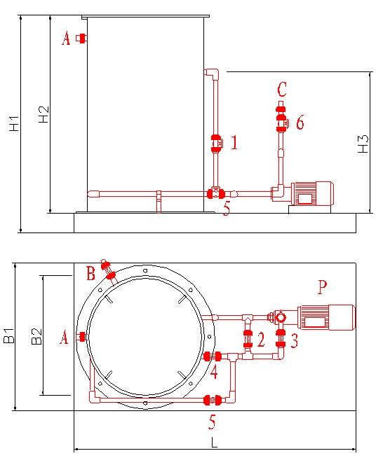 無錫泛普化料器結構圖
